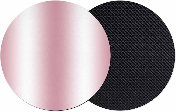 Ombre Pink Coasters Set of 2, Modern Minimalist Geometric Gradient Color by PIEPLE