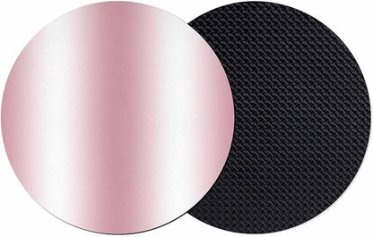 Ombre Pink Coasters Set of 2, Modern Minimalist Geometric Gradient Color by PIEPLE