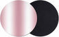 Ombre Pink Coasters Set of 2, Modern Minimalist Geometric Gradient Color by PIEPLE