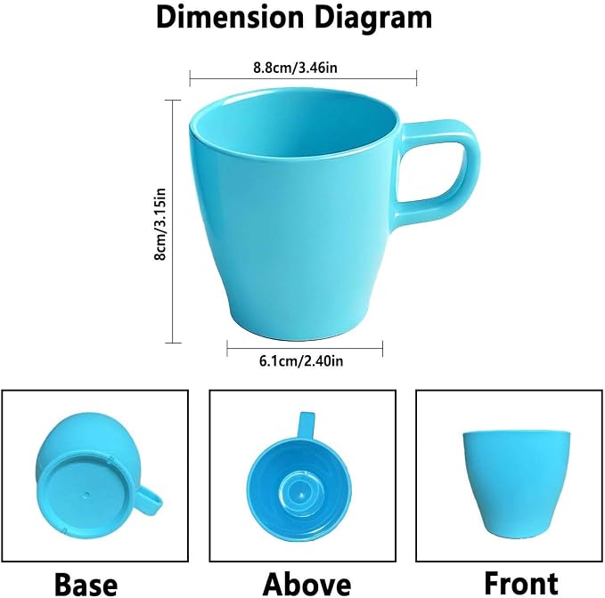 10 oz Coffee Cups Eco-Friendly, Shatter-Resistant Mug - Image 2