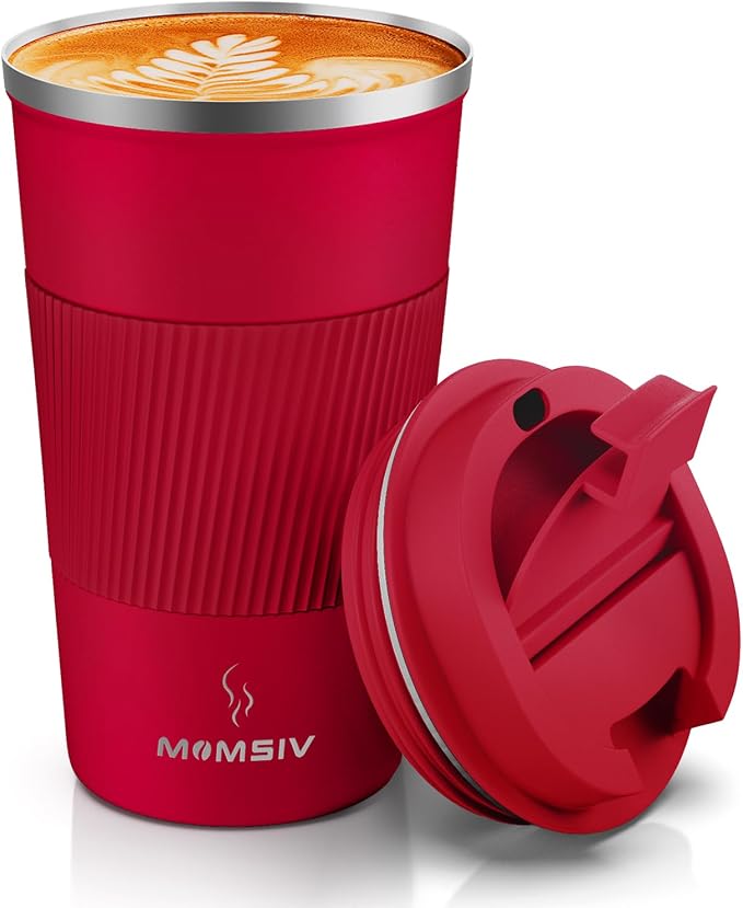 MOMSIV 17oz Travel Coffee Mug, Insulated Coffee Cup by MOMSIV