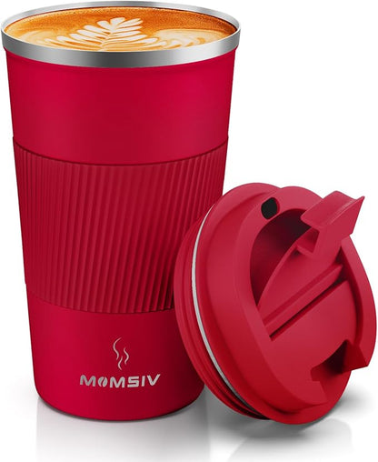 MOMSIV 17oz Travel Coffee Mug, Insulated Coffee Cup by MOMSIV
