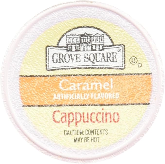 Grove Square Caramel Cappuccino 96 Single Serve Cups by GroveSquare