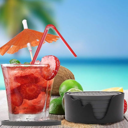ME.FAN Silicone Coasters Thickened Drink Coasters - Image 8