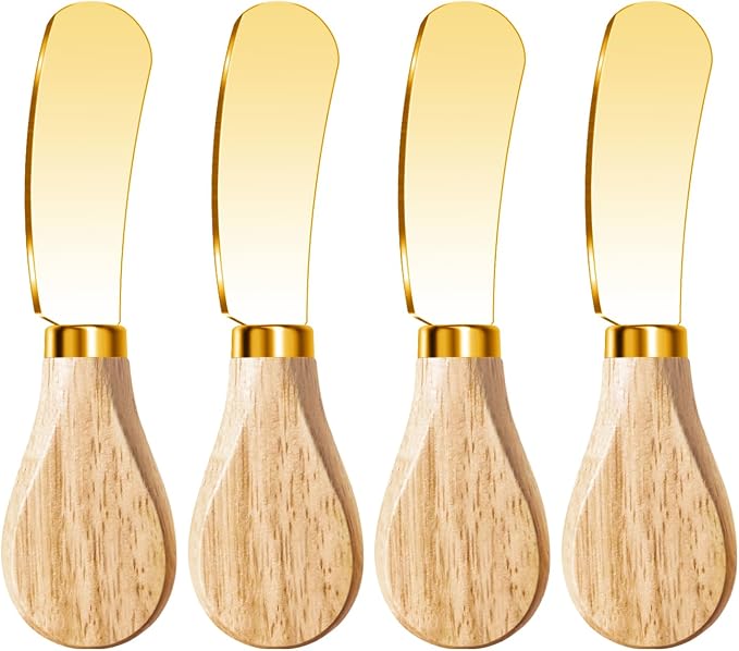Butter Knife Spreader, Cheese Spreader Knives Set of 4, Stainless Steel Butter by MLURCU