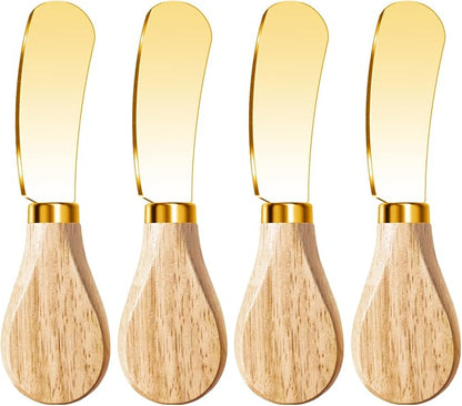 Butter Knife Spreader, Cheese Spreader Knives Set of 4, Stainless Steel Butter by MLURCU