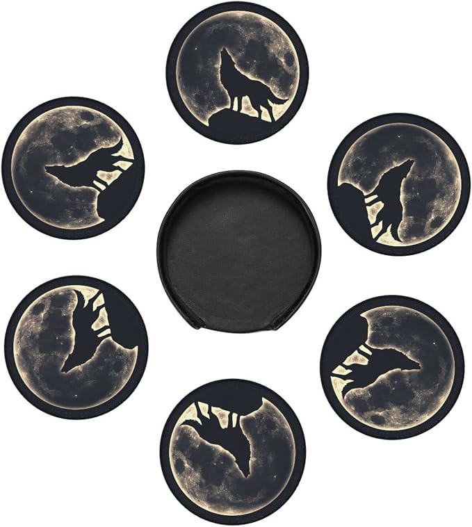 6 Pcs Leather Coasters for Drinks - Image 4