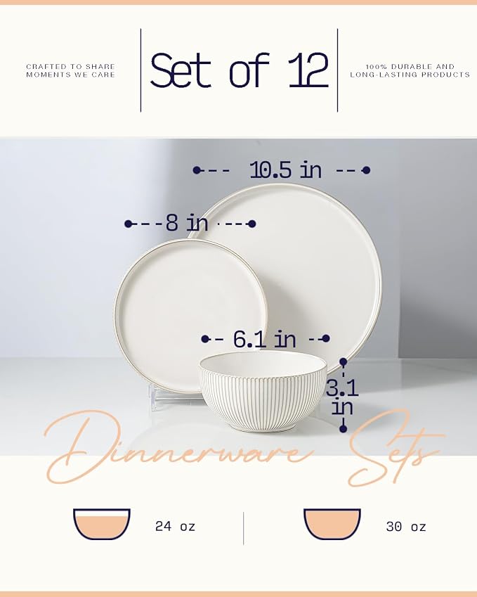 Getstar Dinnerware Sets, Plates and Bowls Sets - Image 4