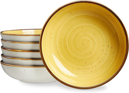 ONEMORE Porcelain Pasta Bowl 30 Oz, Large Ceramic Salad Serving Bowl/Oven by ONEMORECeramics