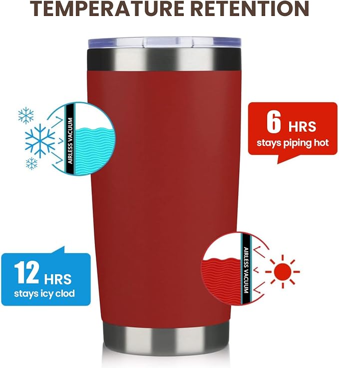 MEWAY 20oz Tumbler 12 Pack Double Wall Vacuum Insulated Travel Mug Bulk - Image 6