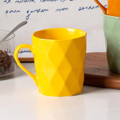 11 Ounce Porcelain Mugs, Tea and Cocoa Mug Set - Image 3