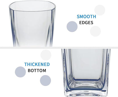 Top-spring 20 Oz Reusable Plastic Water Tumbler 6pcs Clear BPA Free | Thickened - Image 2