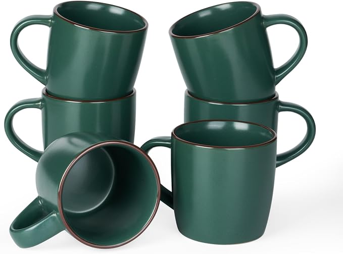 famiware Mercury Coffee Mugs 13 oz, Coffee Mugs Set of 6 by Famiware