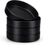 E-far Pasta Bowls Set of 4-35oz Shallow Ceramic Bowl Plates by E-far