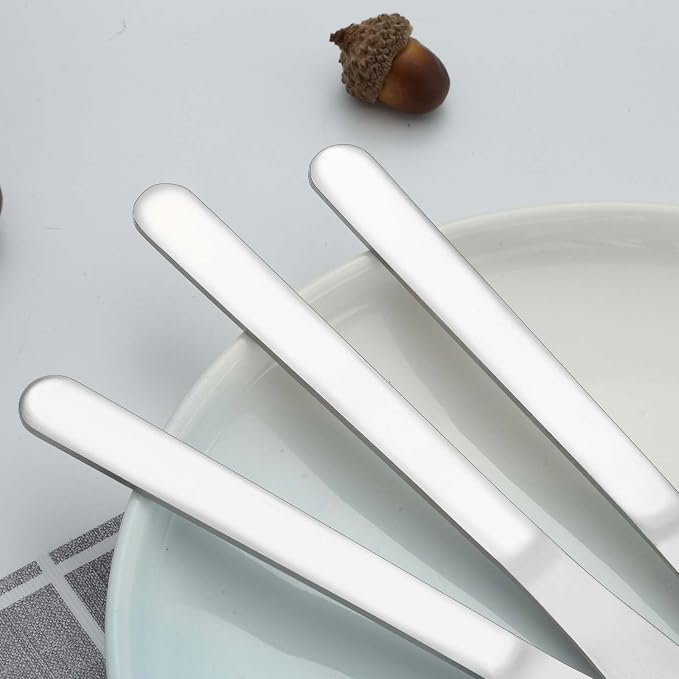 24 Pieces Dinner Knives Set, 8.1" Inches Table Knives Set, Durable Butter Knife - Image 4