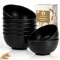 Ramen Bowls 60oz, Unbreakable & Lightweight Wheat Straw Bowls Sets of 8 by BUSOKIP
