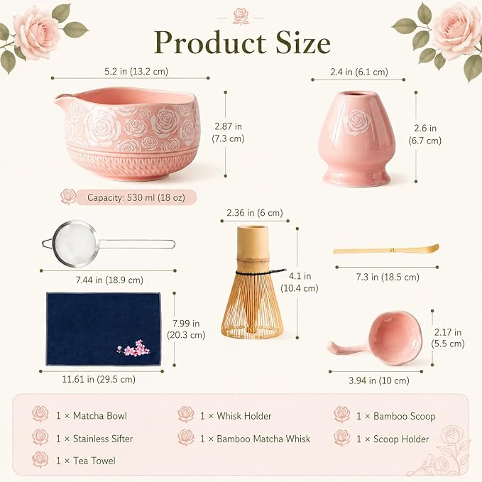 Buucup Matcha Whisk Set, Ceramic Matcha Kit - Image 2