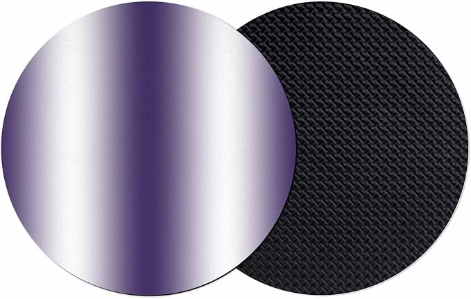 Ombre Purple Coasters Set of 2, Modern Minimalist Geometric Gradient Color by PIEPLE
