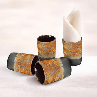 Handicrafts Home Viking Horn Shot Glasses Set of 12, Rustic Viking Drinkware - Image 3