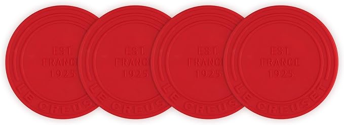 Le Creuset Silicone Coasters by Unknown