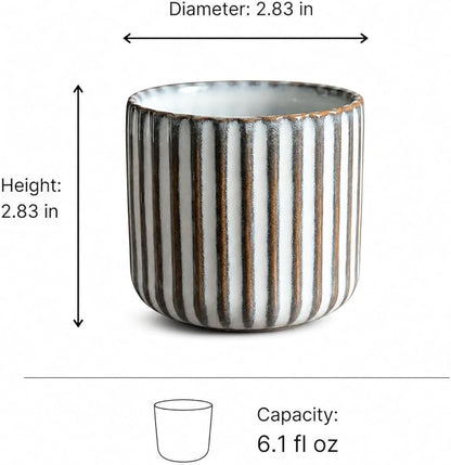 Japanese retro ceramic teacups, coffee cups, and water cups, suitable - Image 9