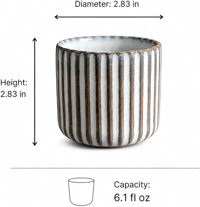 Japanese retro ceramic teacups, wine cups, water cups, restaurants, home - Image 5
