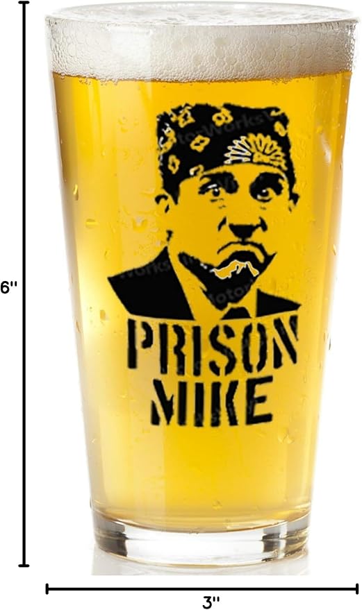 Prison Mike Funny Beer Glass - Image 5