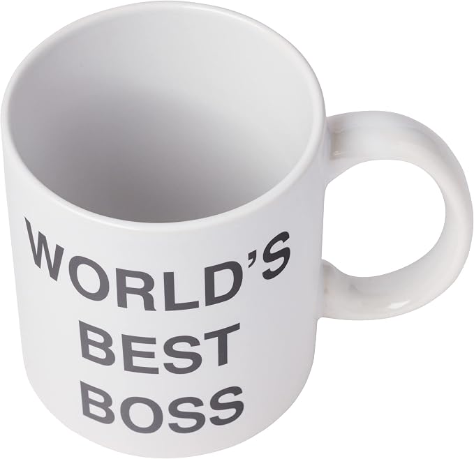 Silver Buffalo The Office World's Best Boss Ceramic Mug, 20 Ounce - Image 3