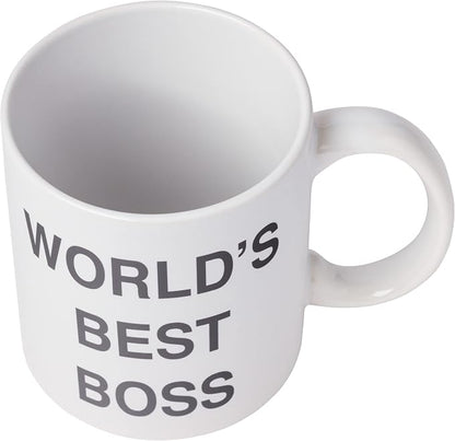 Silver Buffalo The Office World's Best Boss Ceramic Mug, 20 Ounce - Image 3