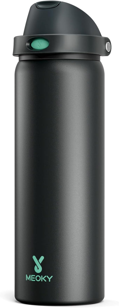 32 oz Insulated Water Bottle for Sports: Meoky Stainless Steel Water Bottle by MEOKY