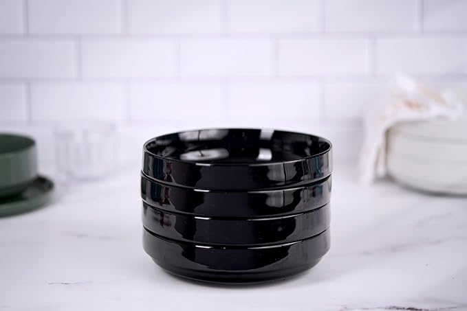KooK Pasta Bowl, Bowl Plate, Low Bowl, Plate Bowls, Ceramic Large Shallow Bowls - Image 5