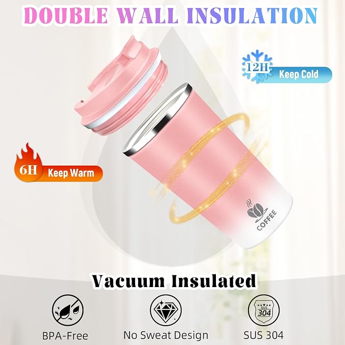 17oz Insulated Travel Coffee Mug - Image 6