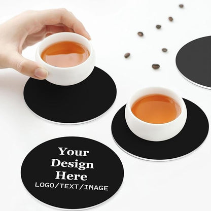 Custom Leather Coasters with Logo Bulk Personalized Coasters | Customized - Image 8