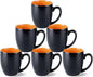 GBhome 16 oz Coffee Mugs Set of 6, Ceramic Coffee Cups- Orange by GBhome