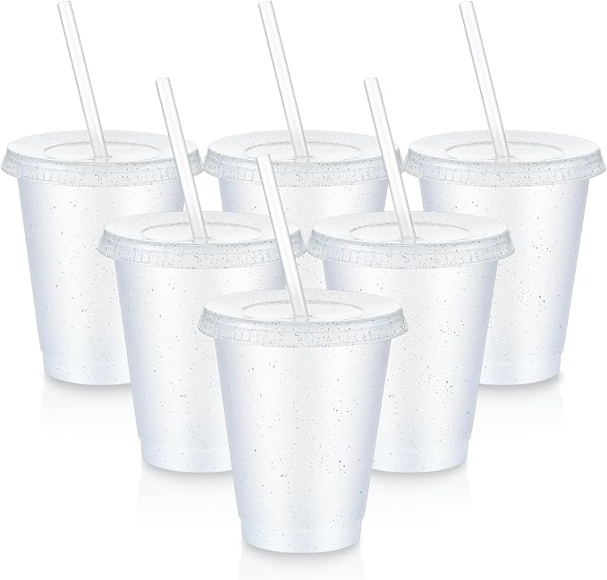 Uiifan 6 Pcs 16 oz Reusable Tumbler by Uiifan