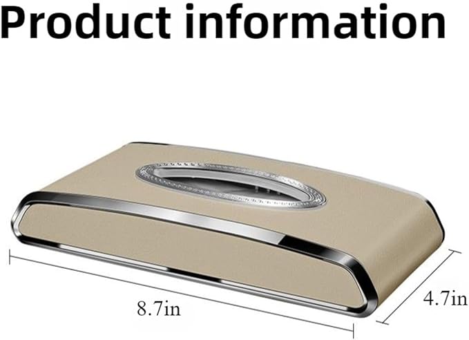 Faux Leather Car Tissue Holder for Interior, Armrest & Back Seat Tissue - Image 9