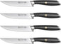 Cangshan L Series 4-Piece Fine-Edge Steak Knife Set, Forged German Steel, Black, 1026931