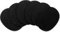 6 Pack Woven Placemats Fabric Tablemats, 12x16 inches Plate Chargers Cotton Weave Placemat Oval Braided Rattan Tablemats for Kitchen Dining Table Outdoor Party Wedding Decoration (Black)