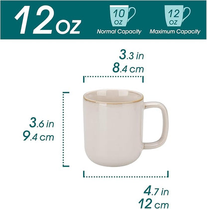 vancasso Coffee Mugs Set of 6, 12 Oz Ceramic Coffee Cups - Image 2