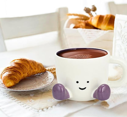 Coffee Mugs, Cute funny Mug For Women, 380ml Unique Ceramic Coffee Tea Cups - Image 5