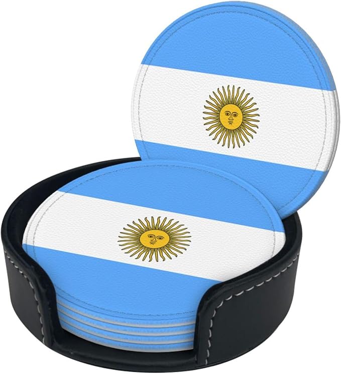 Argentina Flag Coasters for Drinks - Image 2