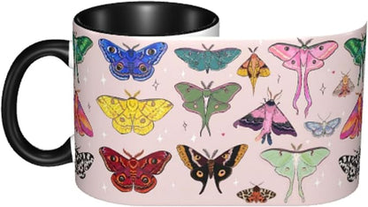 FyLybois Moth Coffee Mug 11 Ounce Mugs Ceramic Tea Cup Drinking Water Cups | - Image 4