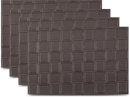 Placemats Set of 4 12" x 18" Heat-Resistant Table Mats for Dining Table Set for 4 Kitchen & Dining Room Decor Farmhouse, Boho, & Modern Style Easy to Clean, Durable & Stylish Table Decor