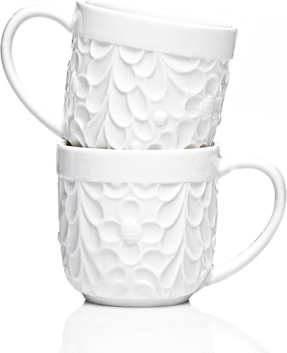 25DOL Small 3.3 Oz Ceramic Espresso Cups Set of 2 by 25DOL