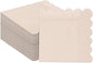 qiqee Cinnamon Pink Cocktail Dinner Napkins 5x5inch Disposable Beverage,Wedding, Birthday Party Dessert Wave Paper Napkins(120 Count)