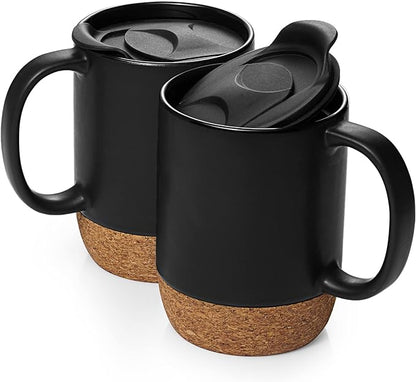 DOWAN Coffee Mugs Set of 2, 15 OZ Coffee Cup by DOWAN