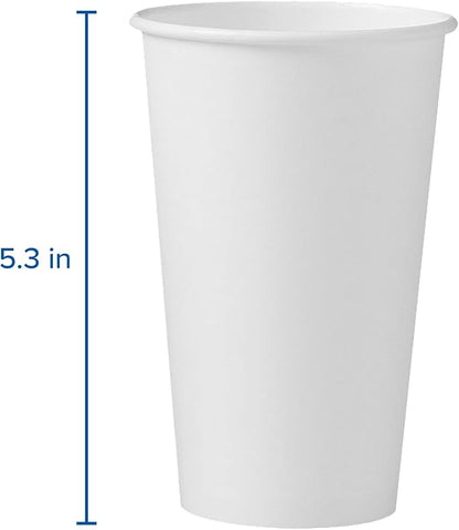 Solo Foodservice 316W 16 Oz. White Paper Hot Cup noHandle Singlepoly - Image 3