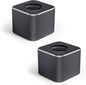 Aluminum Single Hole Pen Stand - Durable Fountain Pen Holder for Desk Display, Non - Slip Base, Minimalist Office/Home Organizer(Black,2P)