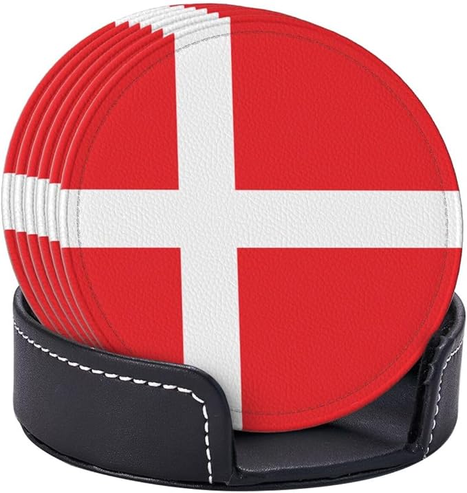 Danish Flag Coasters for Drinks - Image 8