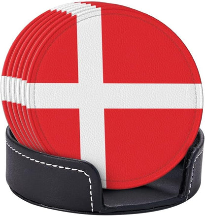 Danish Flag Coasters for Drinks - Image 8